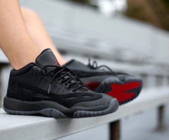 販売情報 9月26日発売予定（直） Air Jordan 11 Low IE Black/Red "Referee"