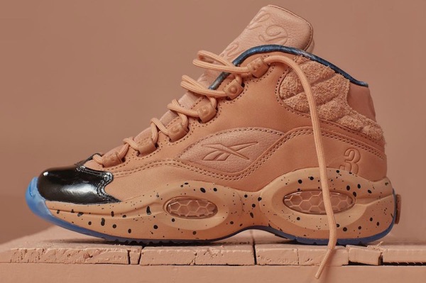 reebok question mid homme brun