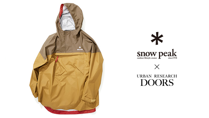 10月21日先行販売 snow peak × URBAN RESEARCH DOORS “Rain Poncho”