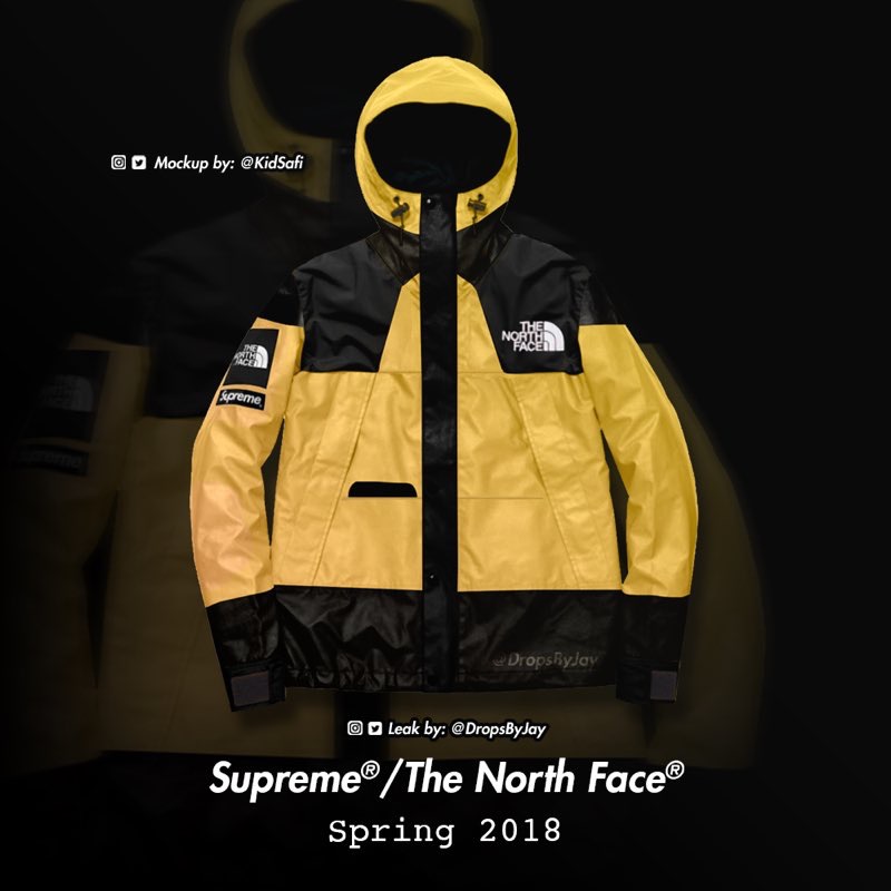 【噂】リーク 2018SS SUPREME x THE NORTH FACE Mountain Light Jacket