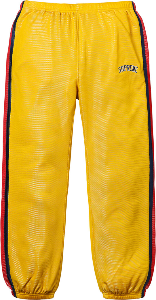 supreme bonded mesh track pant