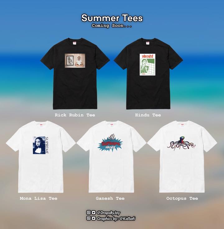 リーク 近日発売予定 SUPREME SUMMER TEE