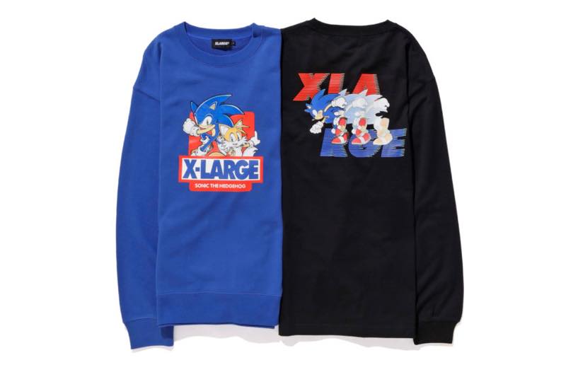 1月1日発売予定 XLARGE®×SONIC THE HEDGEHOG