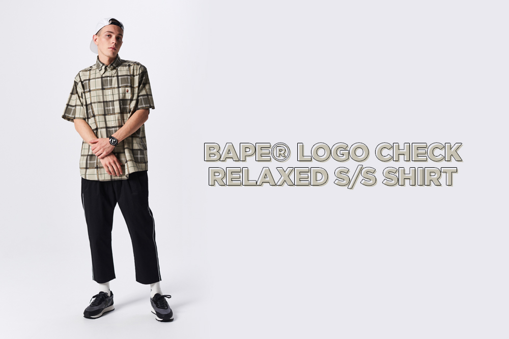 4月13日発売 BAPE RELAXED BAPE® LOGO CHECK S/S SHIRT
