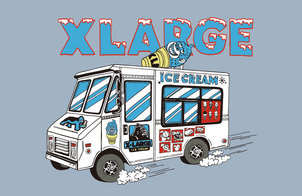 4月19日発売 XLARGE X-girl FESTIVAL STAFF T-SHIRT SERIES
