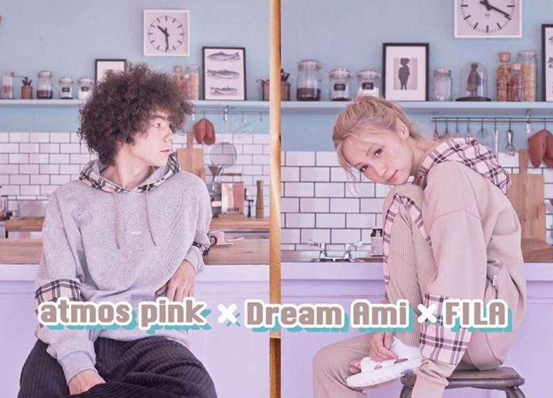 先行予約開始 10月8日発売予定 atmos pink × Dream Ami × FILA