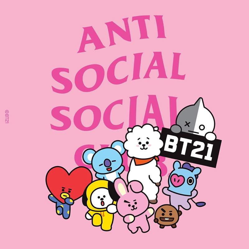 海外12月14日発売予定 Anti Social Social Club x BT21