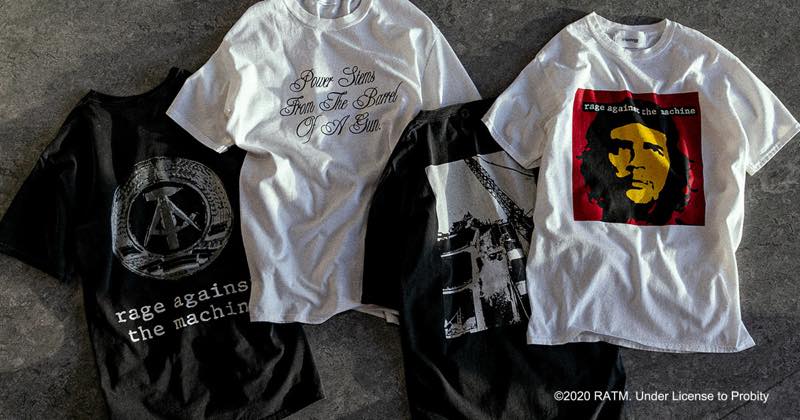 BEAMSで3月24日先行発売 Rage Against the Machine x Insonnia PROJECTS Tシャツ
