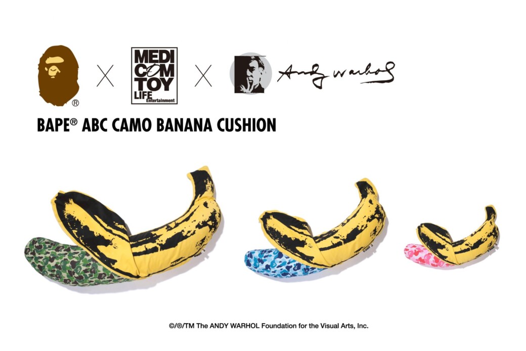 2月19日発売 BAPE x Andy Warhol x MEDICOM TOY  “CAMO BANANA”