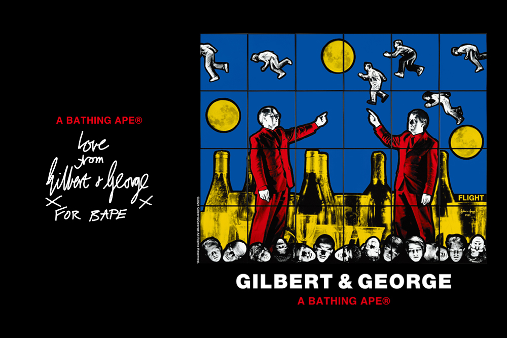 4月17日発売 BATHING APE x GILBERT&GEORGE