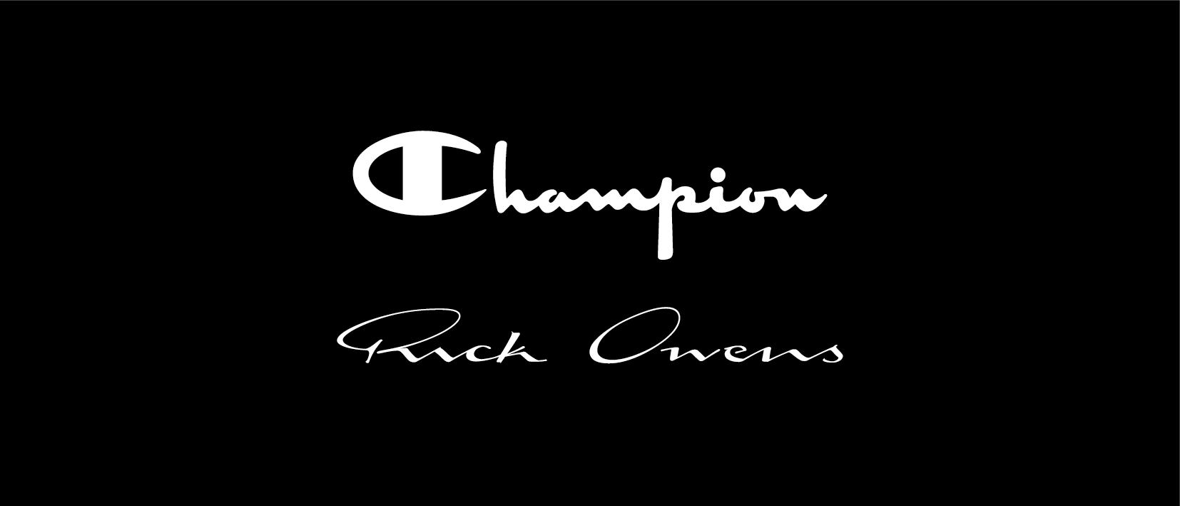 4月9日発売 Champion x Rick Owens