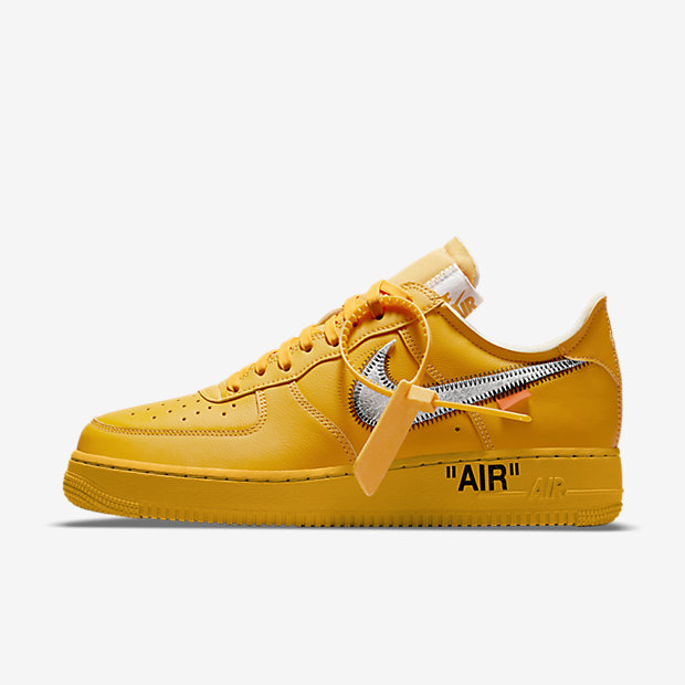 OFF-WHITE x NIKE AIR FORCE 1 LOW UNIVERSITY GOLD