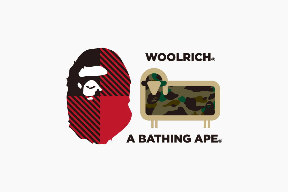 1月22日発売 A BATHING APE × Woolrich