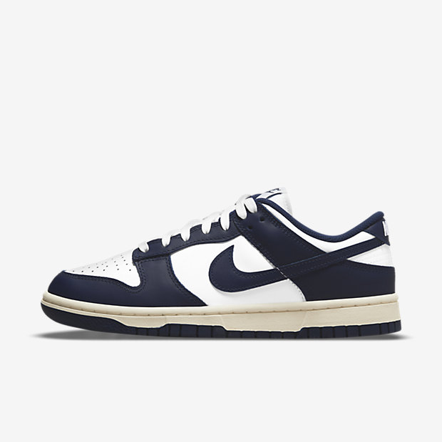 NIKE WMNS DUNK LOW VINTAGE NAVY 販売情報