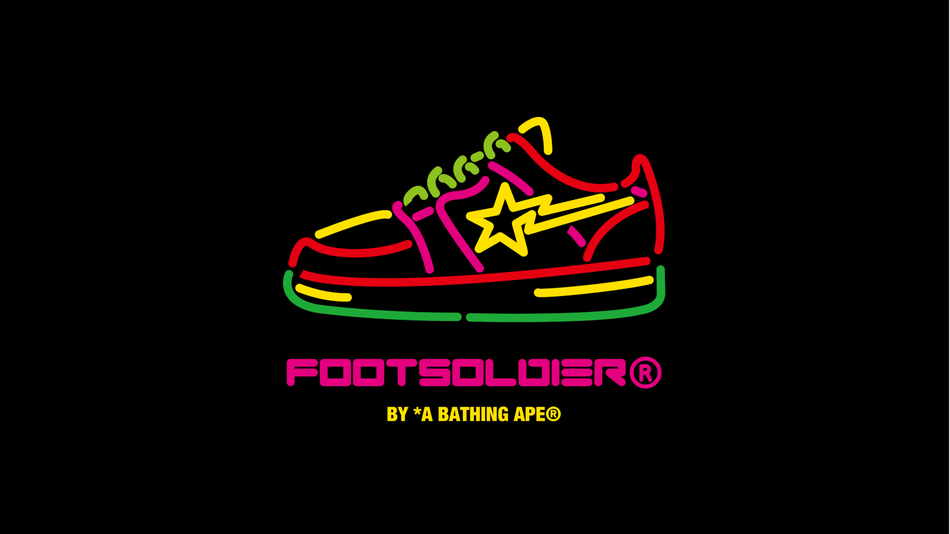 A BATHING APE ”Foot Soldier”