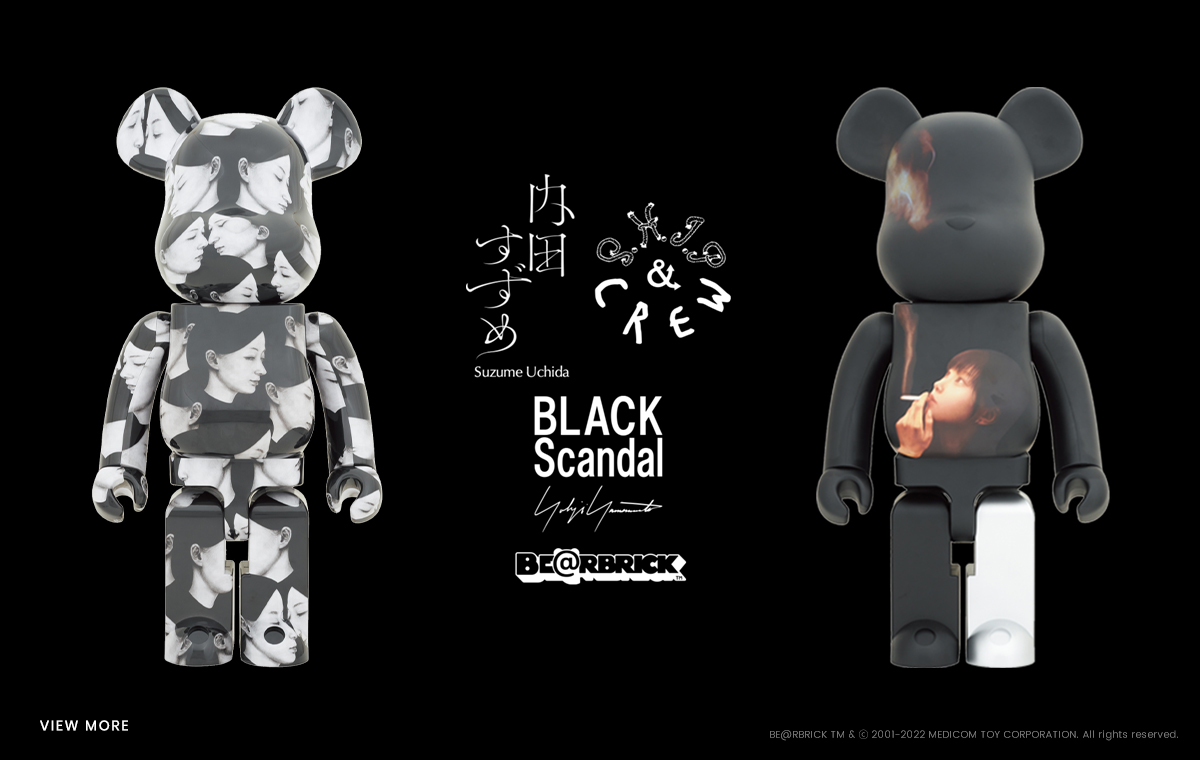 6月26日発売 BLACK Scandal Yohji Yamamoto x 内田すずめ x S.H.I.P&crew BE@RBRICK Project