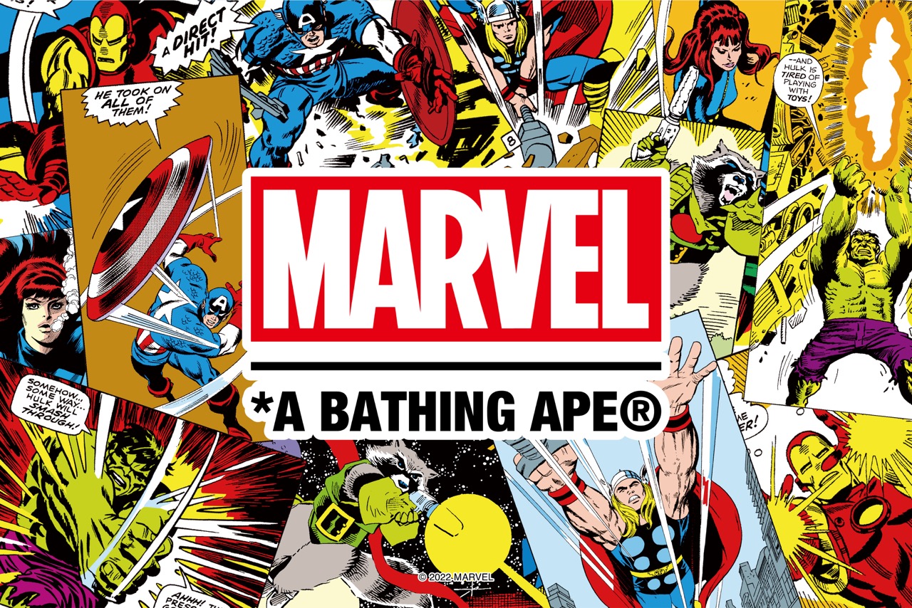 9月4日発売 A BATHING APE x MARVEL