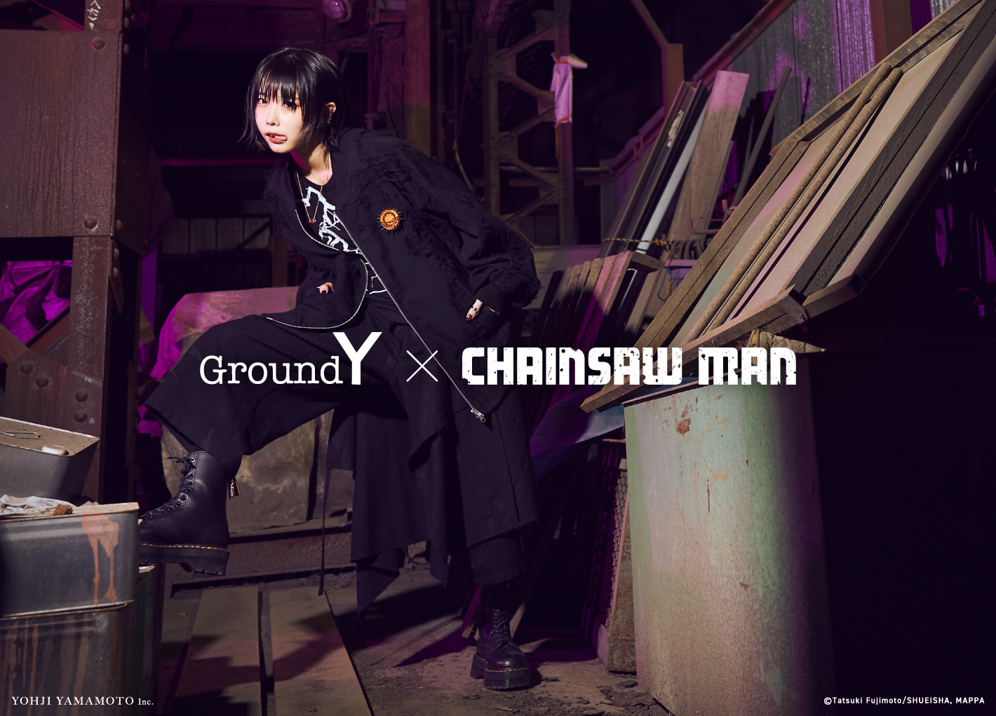 12月16日発売 Ground Y × CHAINSAW MAN