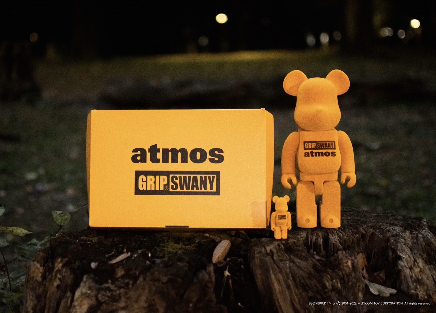 atmos × GRIPSWANY BE@RBRICK100% & 400% 12月5日～ 抽選 2月10日発売
