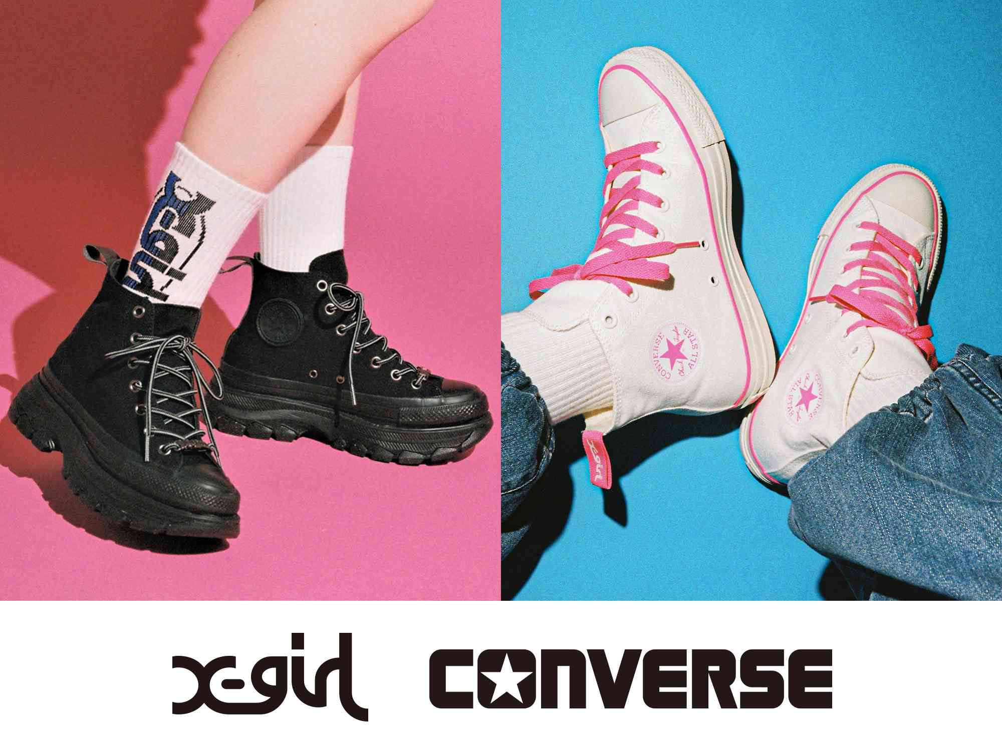 5月19日 先行予約受付 5月26日 発売 X-girl x CONVERSE ALL STAR  Ⓡ