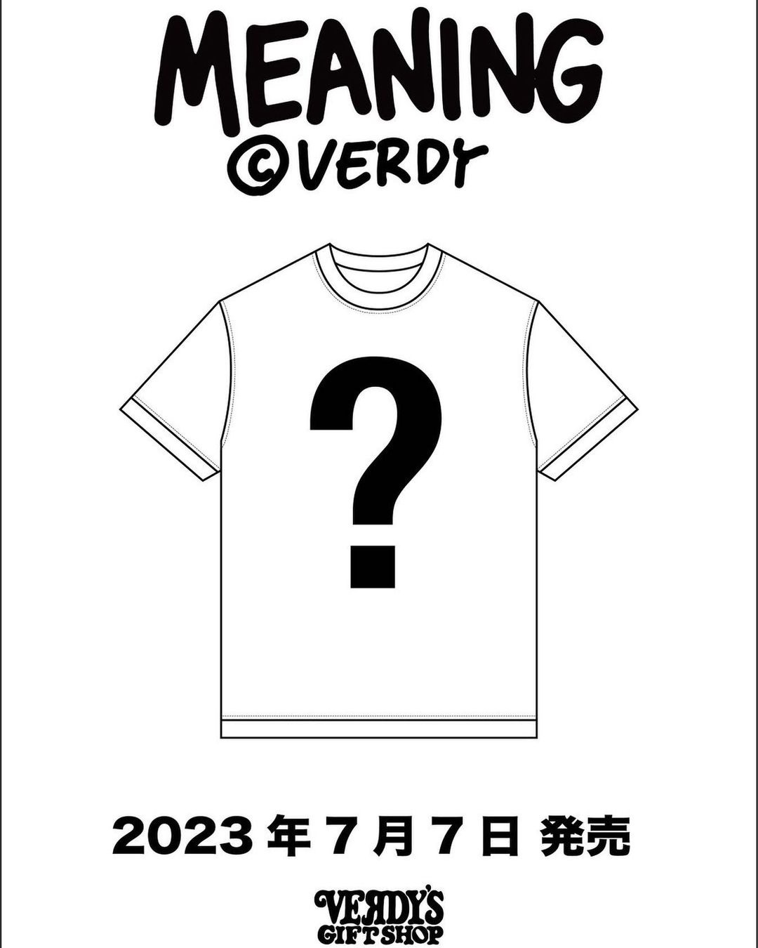 VERDY x MEANING 19th アニバーサリーT 7月7日発売