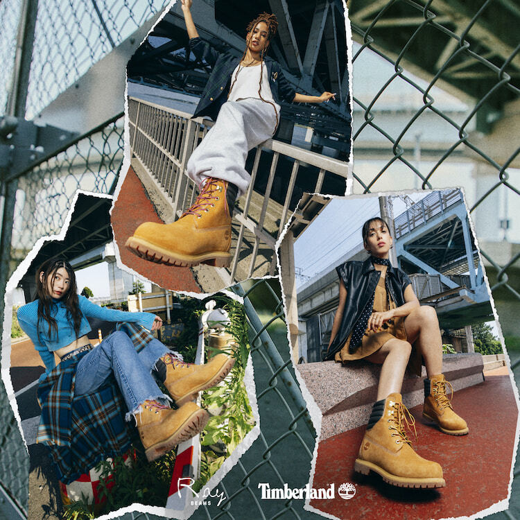 NewJeans 着用 8月17日発売 Timberland × Ray BEAMS “8inch Puffer Boots”