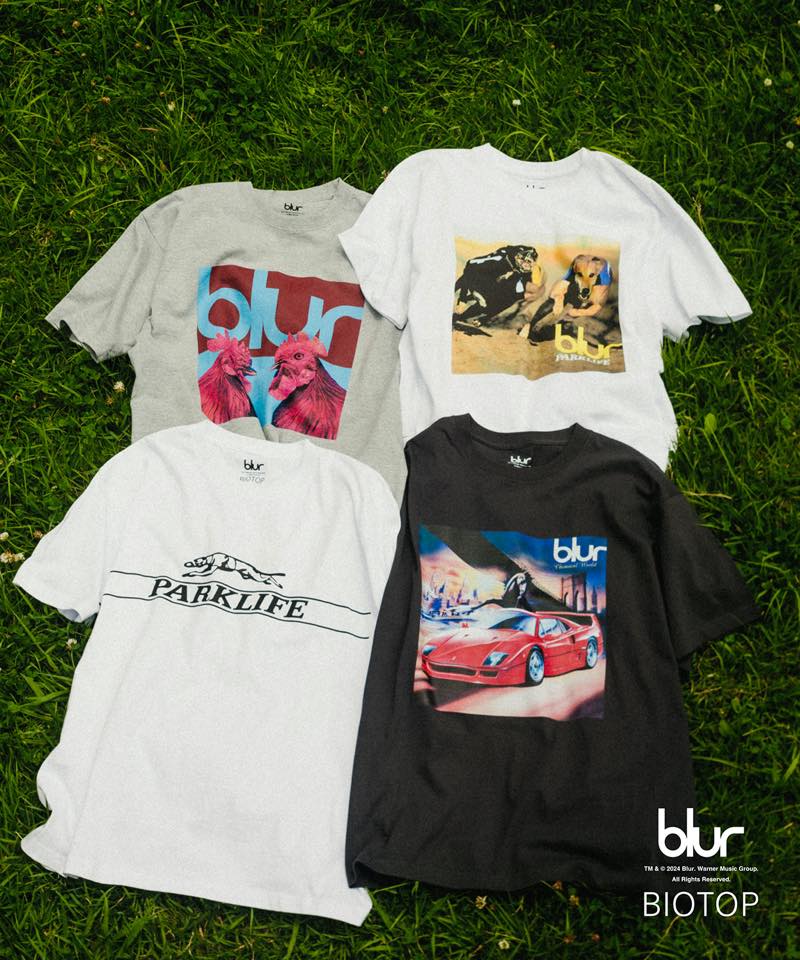 Blur × BIOTOP バンドTシャツ オンライン予約受け付け/9月6日発売