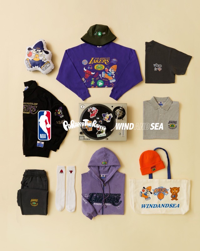 NBA × Parappa The Rapper × WIND AND SEA 9月28日発売 販売情報