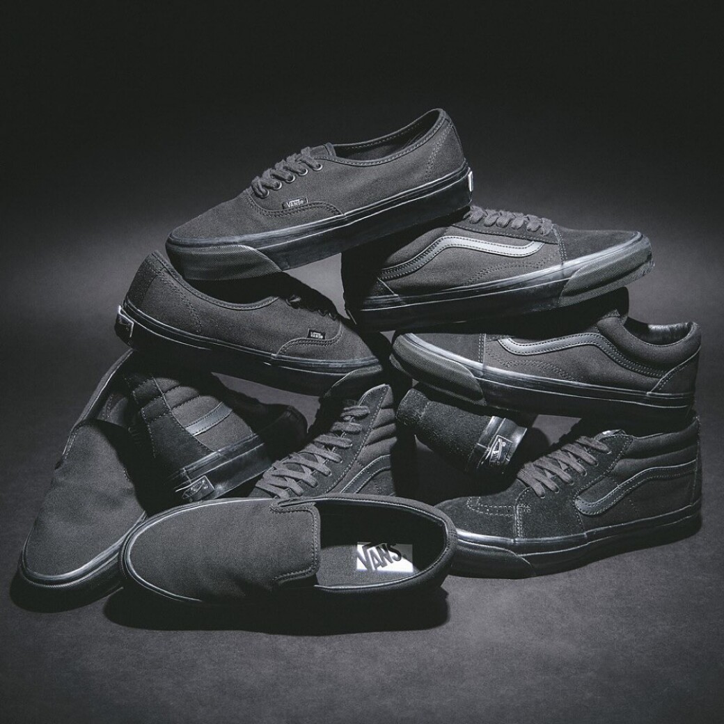 BILLY’S限定 VANS PREMIUM TRIPLE BLACKコレクション 10月8日先行予約/10月15日発売