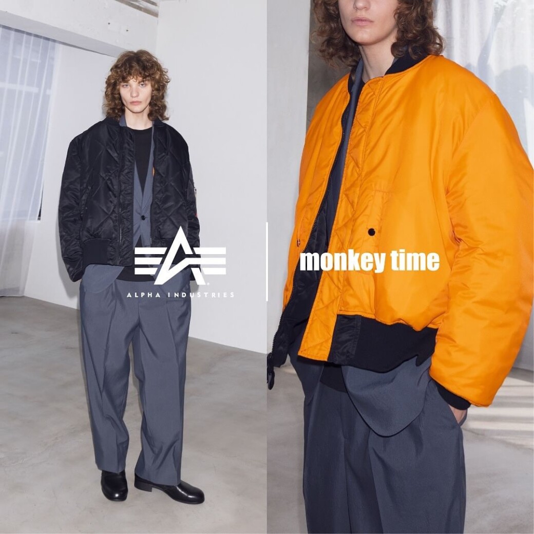 monkey time × ALPHA INDUSTRIES MA-1 11月14日発売