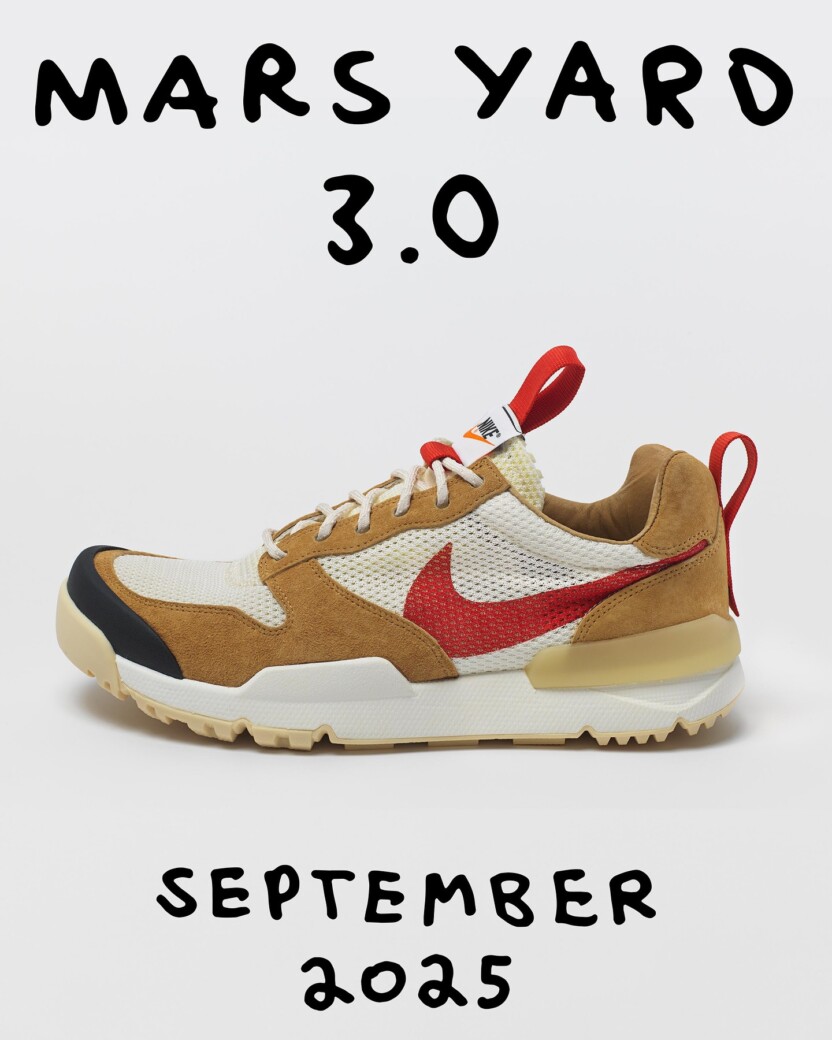 TOM SACHS × NIKE MARS YARD 3.0 が 9月発売予定