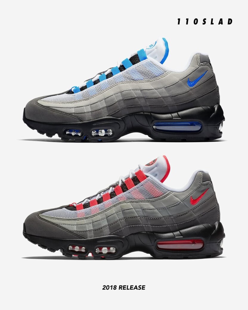 NIKE AIR MAX 95 SOLAR RED & CRYSTAL BLUE 2025年発売予定