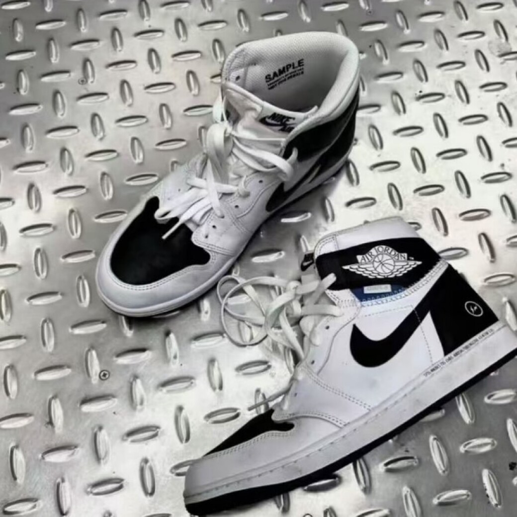 FRAGMENT DESIGN × UNION NIKE AIR JORDAN 1 HIGH BLACK/WHITE 藤原ヒロシ着用