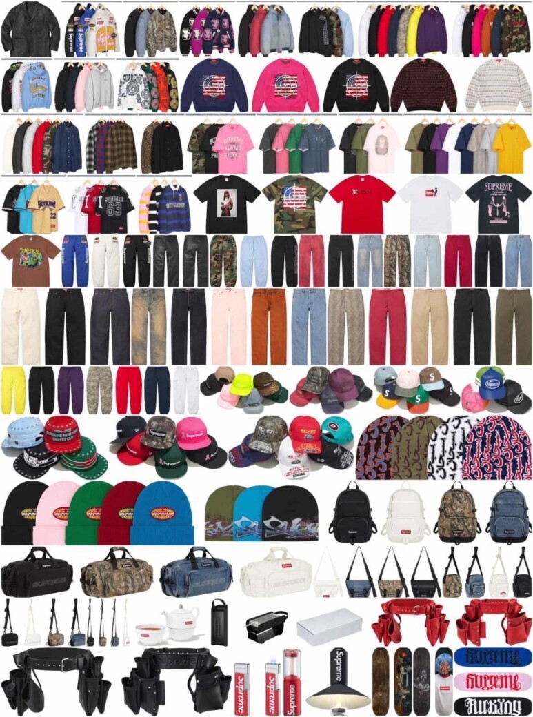 SUPREME 2025FW WEEK 1 国内8月30日発売 予定アイテム一覧 国内予定価格