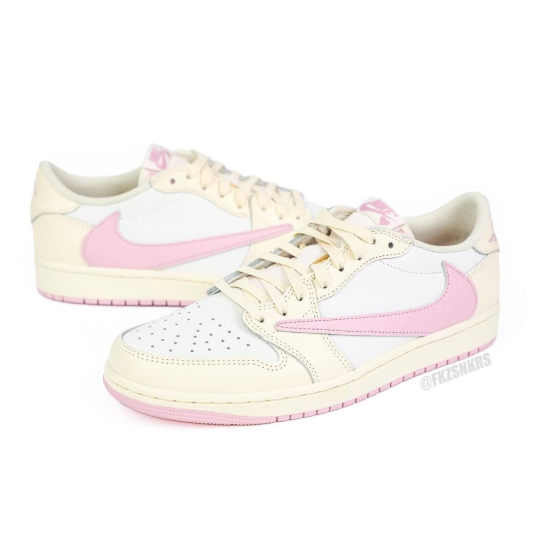TRAVIS SCOTT × NIKE AIR JORDAN 1 LOW OG SP SAIL/SHY PINK 2026年発売予定