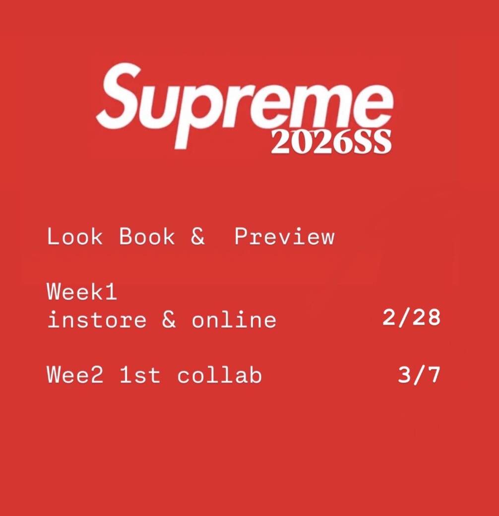 SUPREME 2026SS スケジュール予測