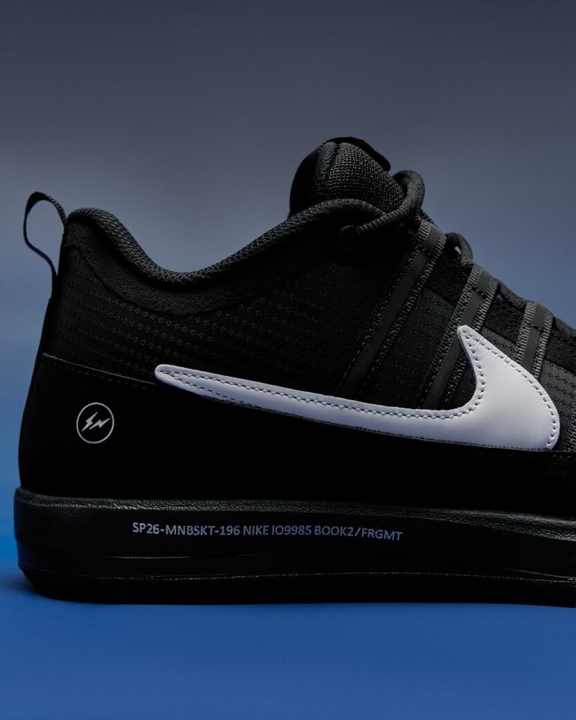 FRAGMENT DESIGN × NIKE BOOK 2 BLACK 海外2月12日発売予定