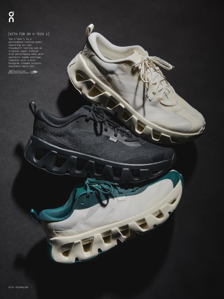 KITH × On K-Tech 1 K-Teck 2 国内3月6日発売予定